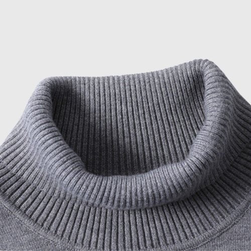 Nord6550 trui van zachte breimix – detailfoto van de afwerking