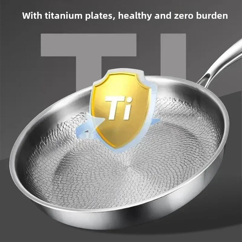 Nord7032 pan van titanium – close-up van het materiaal