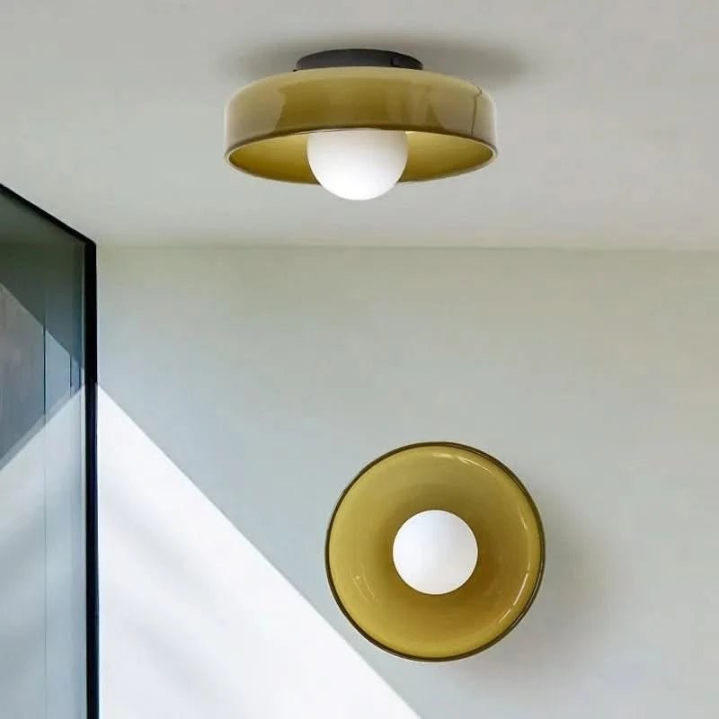 Nord8393 plafondlamp van high-quality, sustainable glas – zijaanzicht