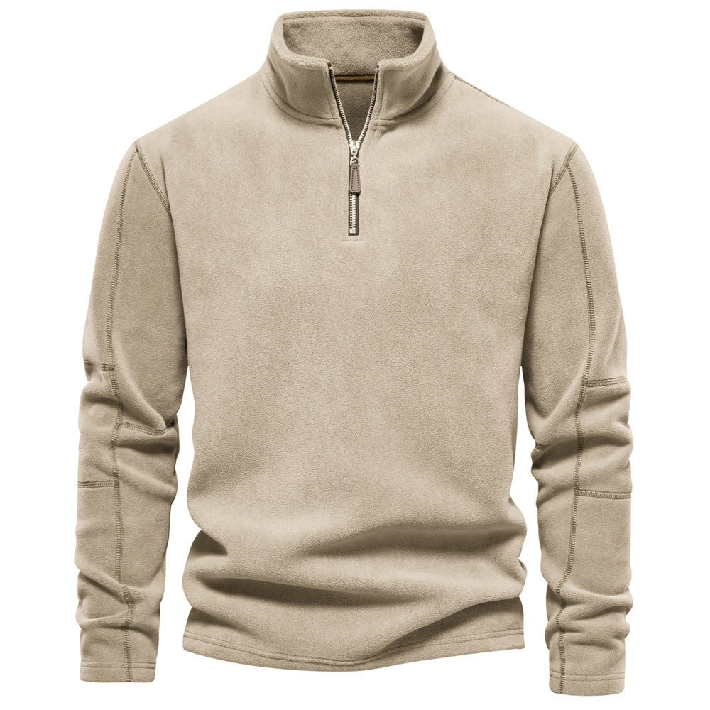 Nord9344 trui in donkergrijs van premium fleece polyester – sfeerbeeld in huis