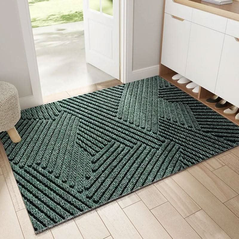 Nord9517 deurmat in grijs van high-quality, duurzaam fabric for long-term use – in een woonkamer