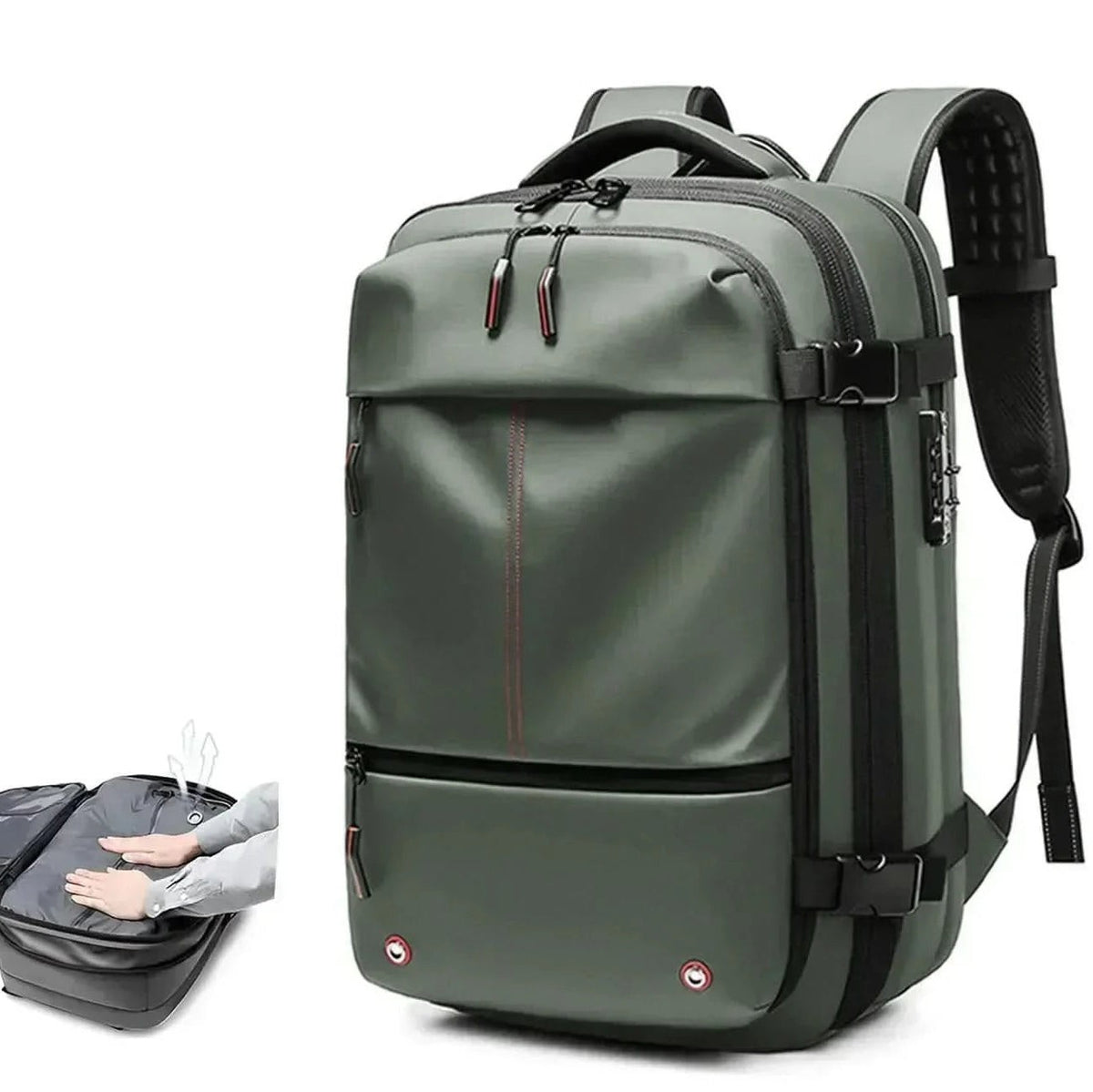 Nord9529 product in grijs with pumps van high-quality, waterafstotend polyester – in gebruik