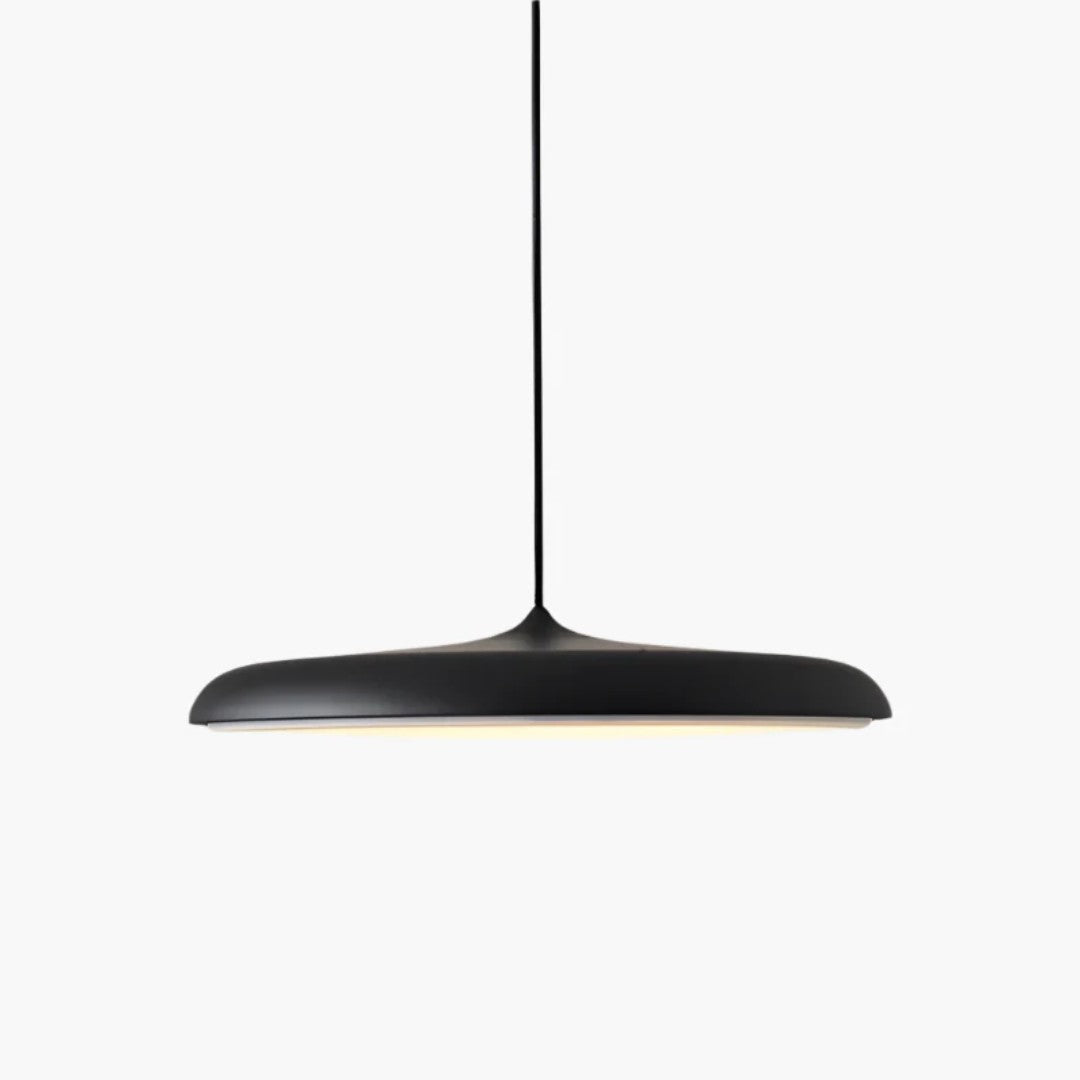 Norvik hanglamp van metaal, acryl – detail van de rand