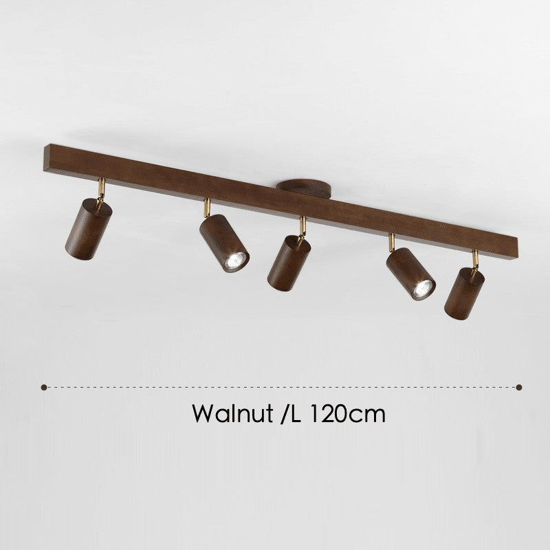 Odina plafondlamp van massief hout – vooraanzicht (13)