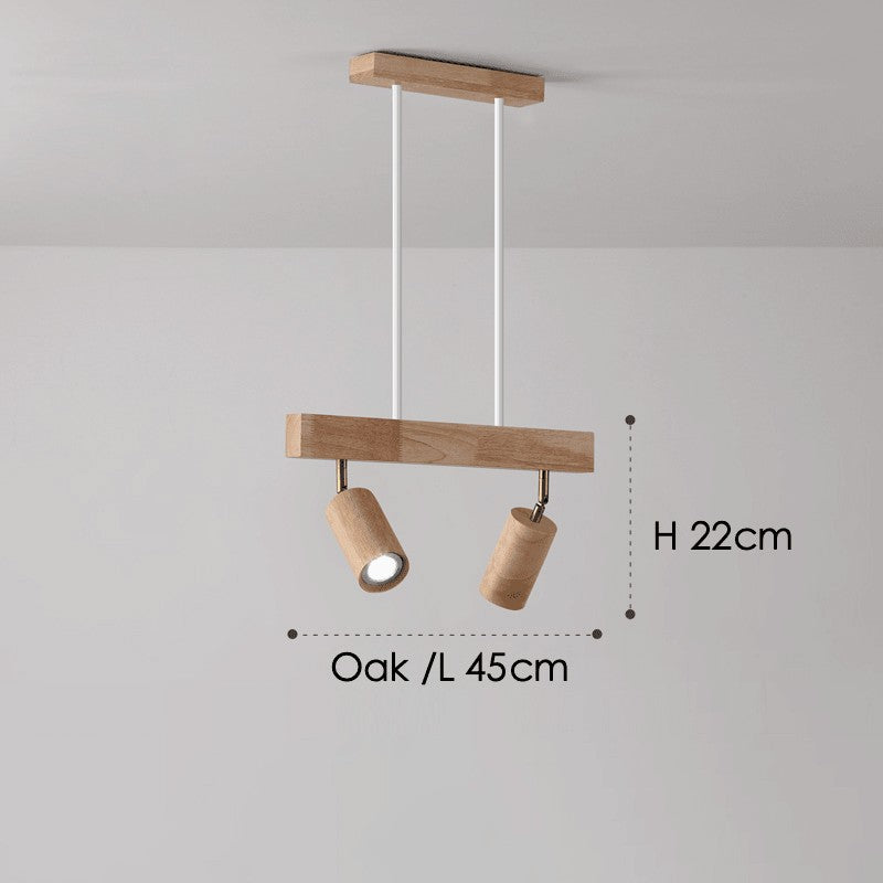 Odina plafondlamp van massief hout – in een woonkamer (14)