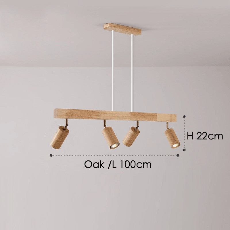 Odina plafondlamp van massief hout – zijaanzicht (16)