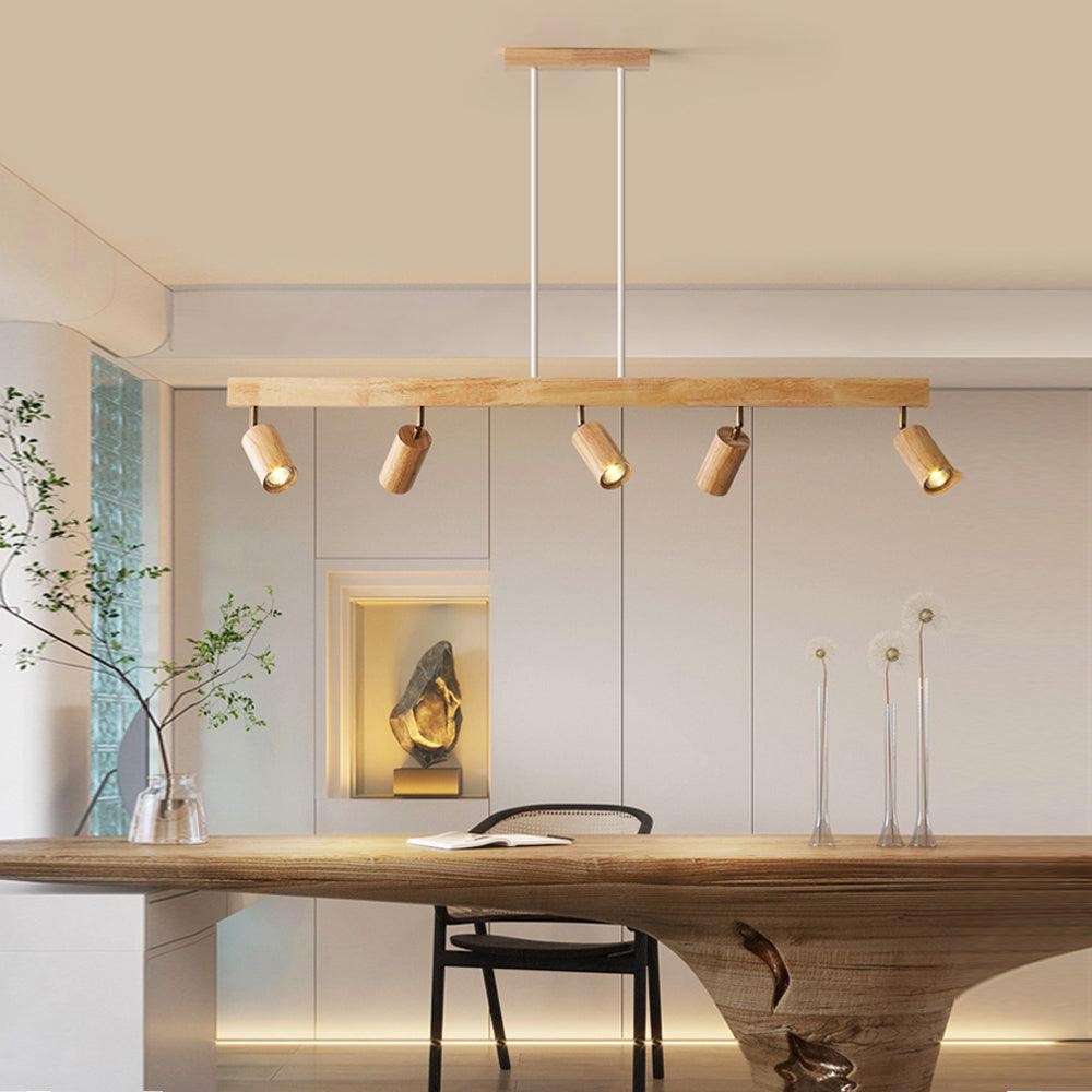 Odina plafondlamp van massief hout – close-up van het materiaal (18)