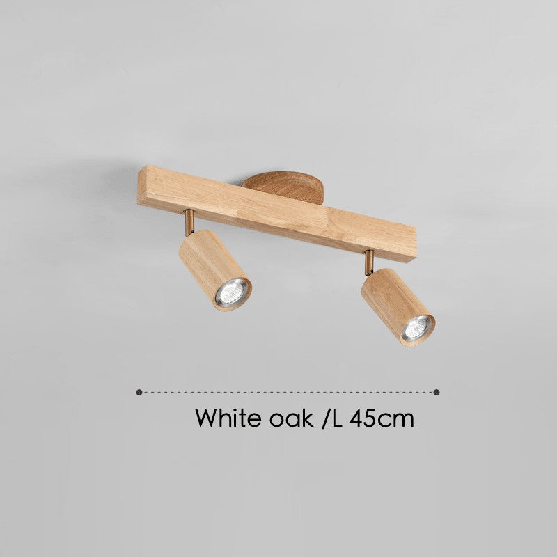 Odina plafondlamp van massief hout – sfeerbeeld in huis