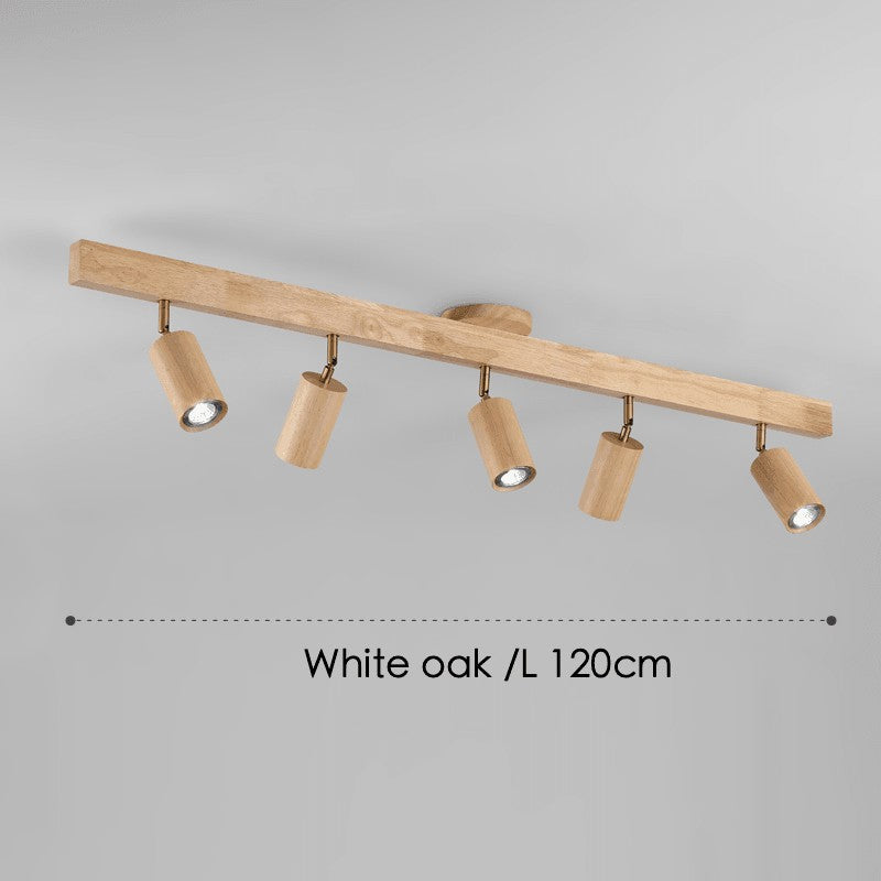 Odina plafondlamp van massief hout – van bovenaf gezien