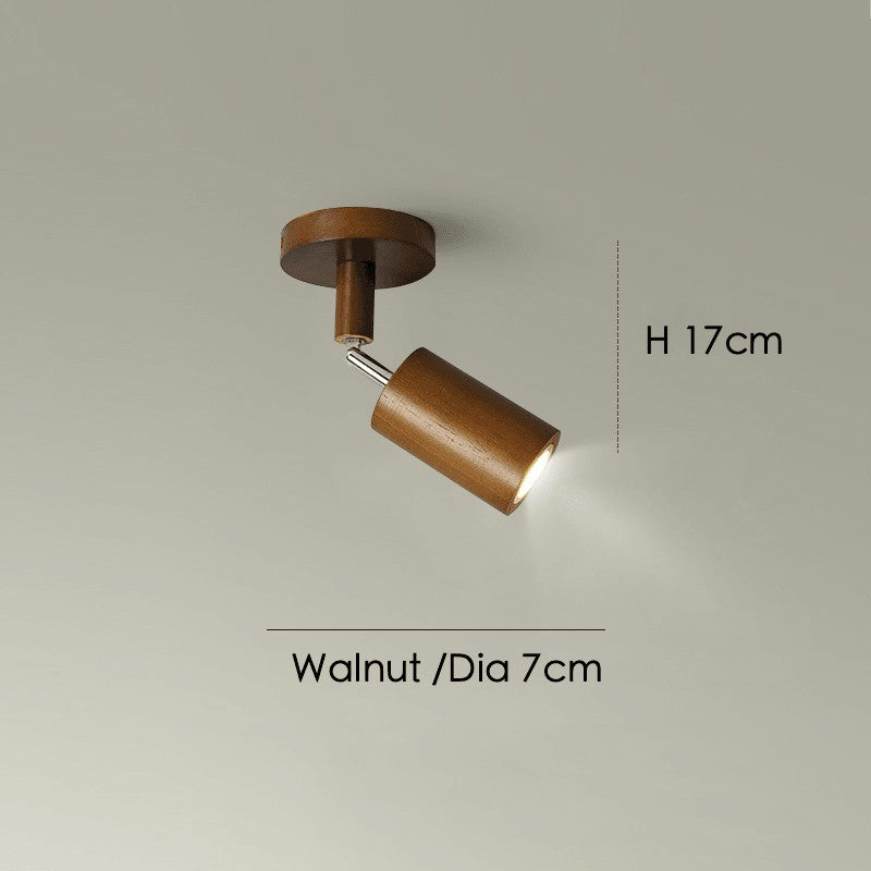 Odina plafondlamp van massief hout – geplaatst in een interieur