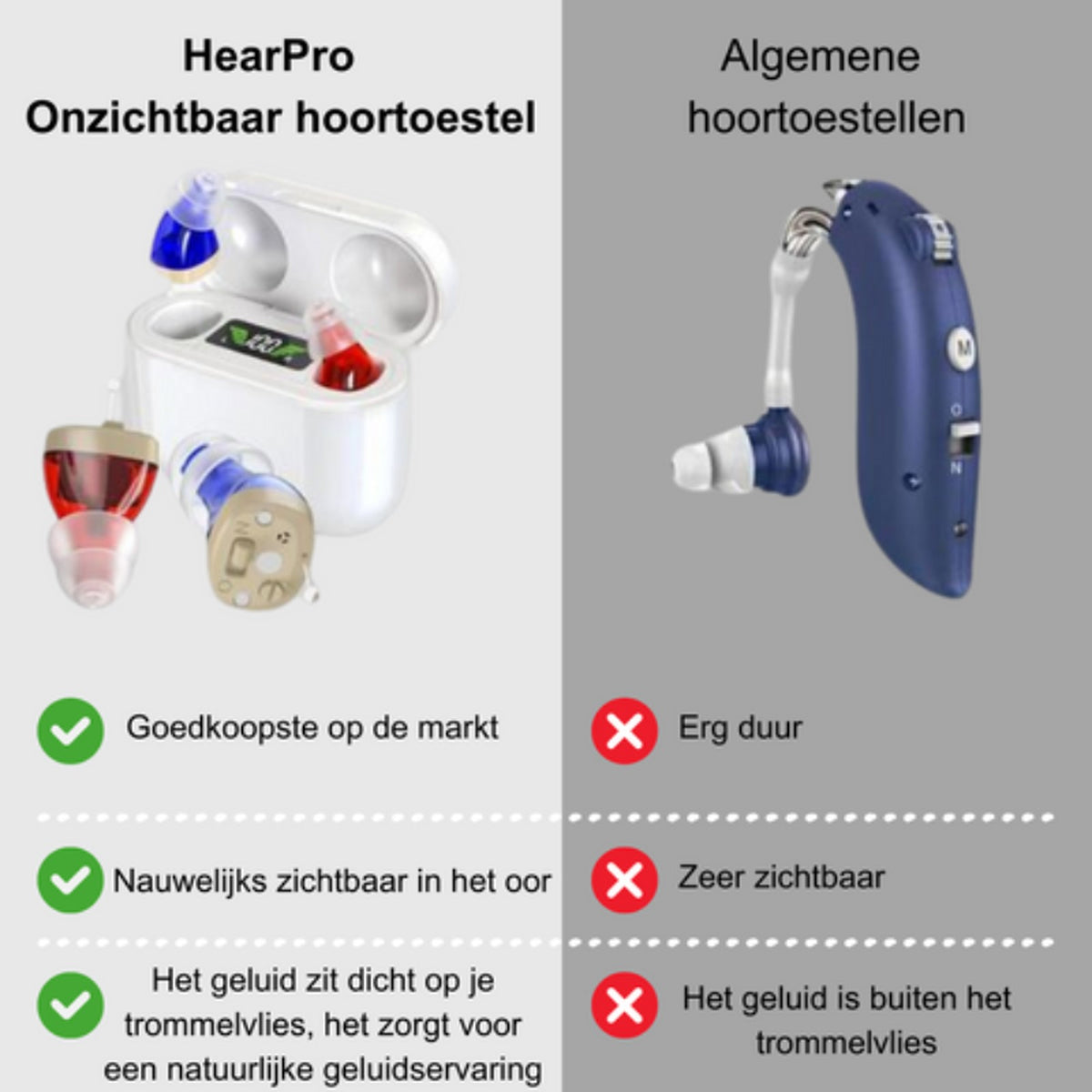 hoortoestel – achteraanzicht