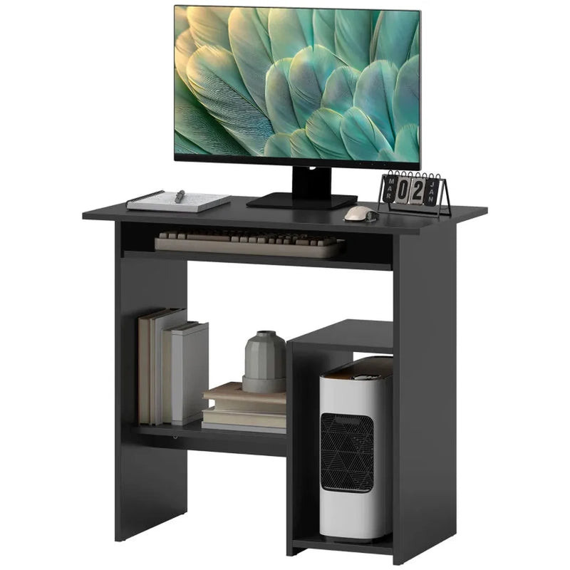 Bureau wit – Compact computertafel 80x45x75 cm – PC tafel voor kantoor of studeerkamer