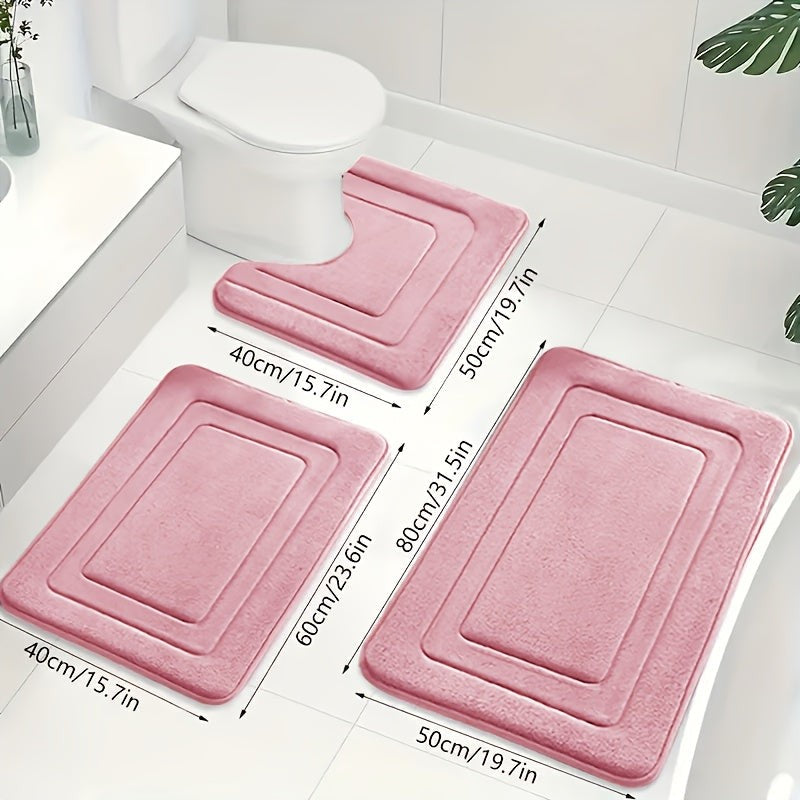 Ronda badmat van hoogwaardig memory foam met microvezel toplaag – detailfoto van de afwerking