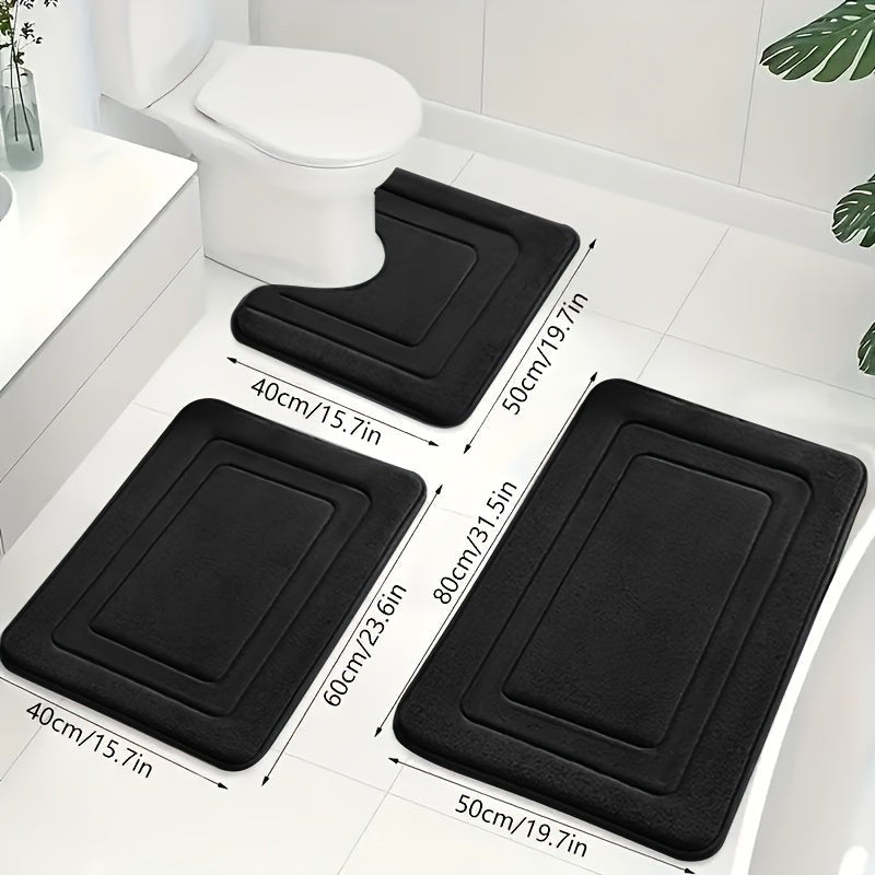 Ronda badmat in koffie van hoogwaardig memory foam met microvezel toplaag – sfeerbeeld in huis