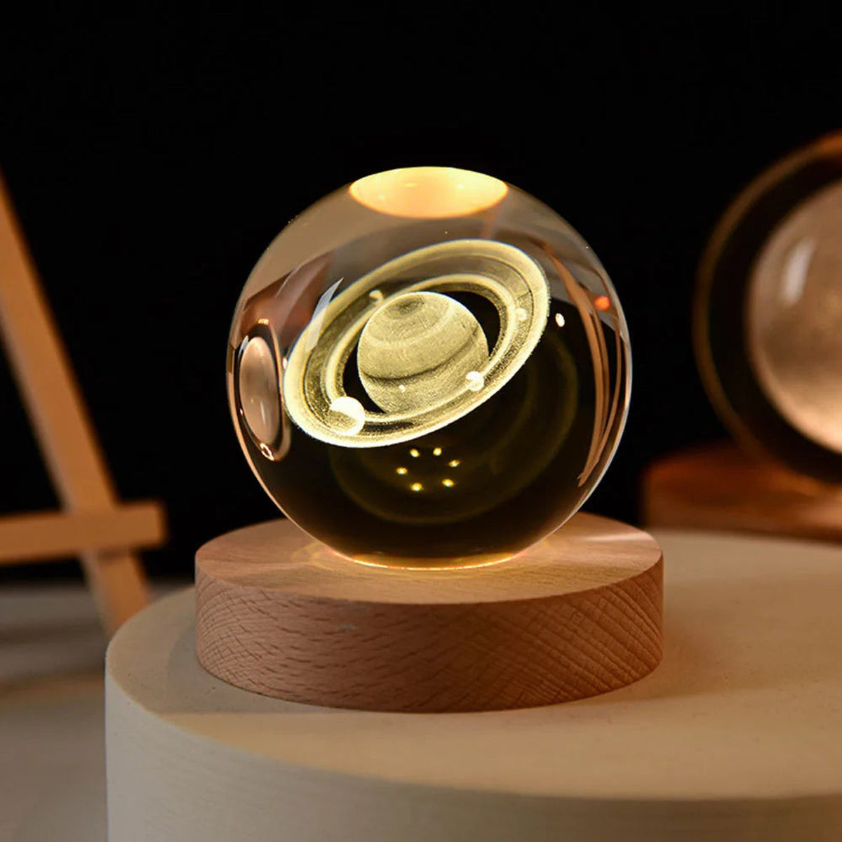 sfeerlamp – detailfoto van de afwerking