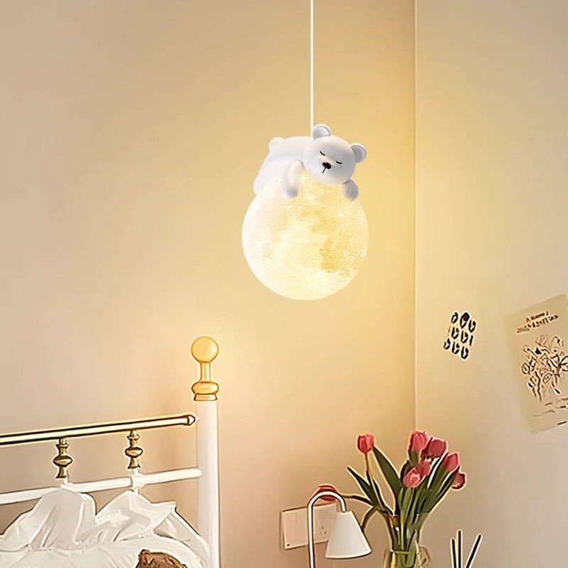 Salvik hanglamp van hardware, resin – vooraanzicht