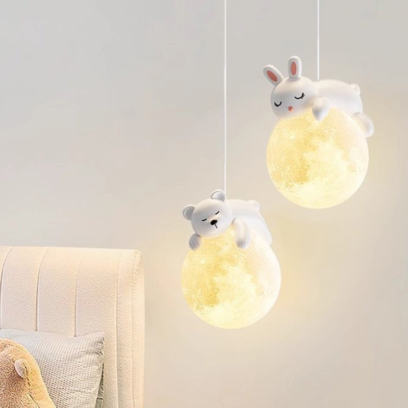 Salvik hanglamp van hardware, resin – vooraanzicht (13)