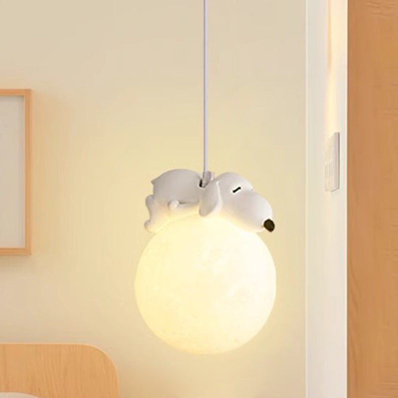 Salvik hanglamp van hardware, resin – in een woonkamer