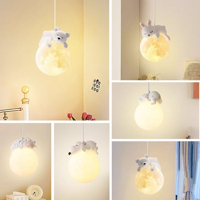 Salvik hanglamp van hardware, resin – geplaatst in een interieur