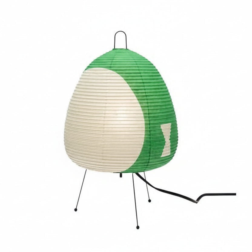 Soltra tafellamp van strijken stand + rice paper lamp body – achteraanzicht