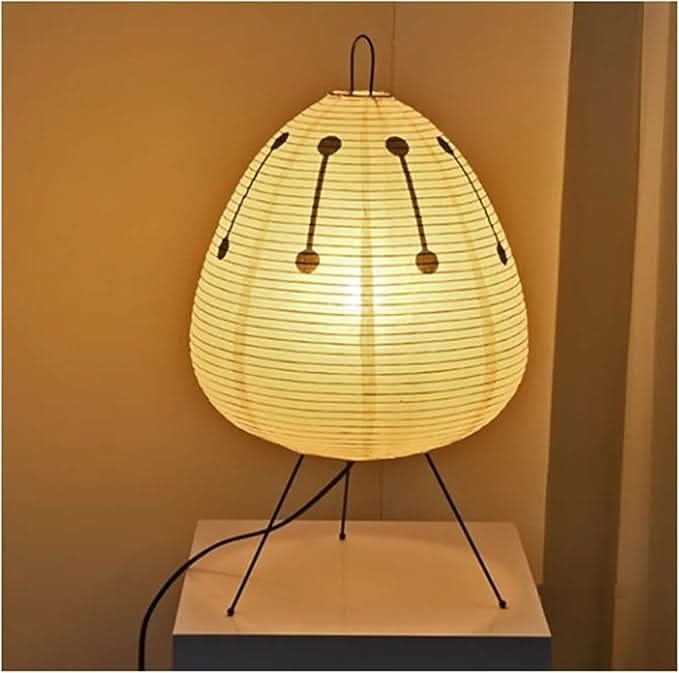 Soltra tafellamp van strijken stand + rice paper lamp body – detailfoto van de afwerking