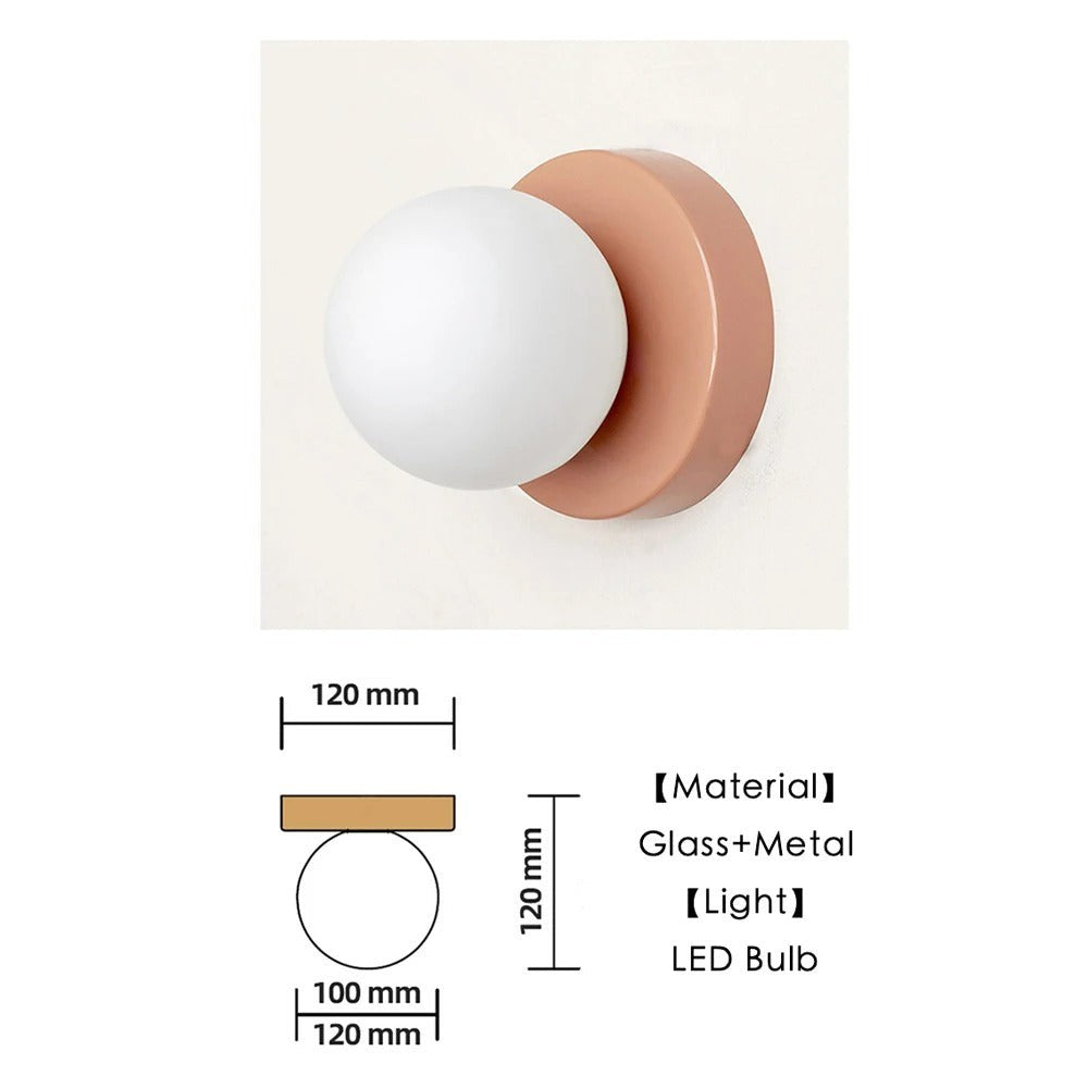 Solvig wandlamp van glas – close-up van het materiaal