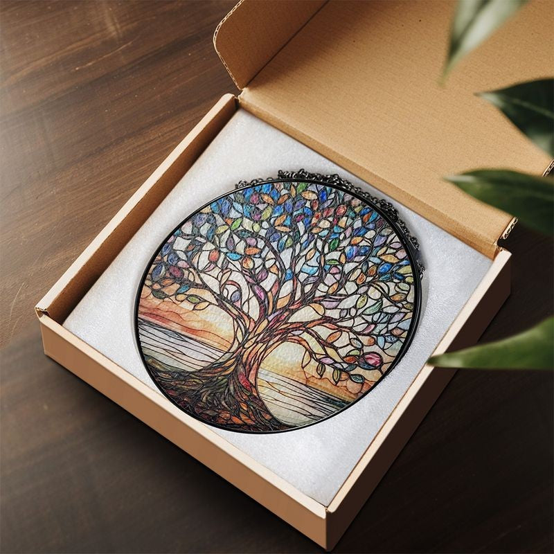 Sorenta zonnevanger van hoogwaardig acryl-in-lood design met metalen rand – sfeerbeeld in huis