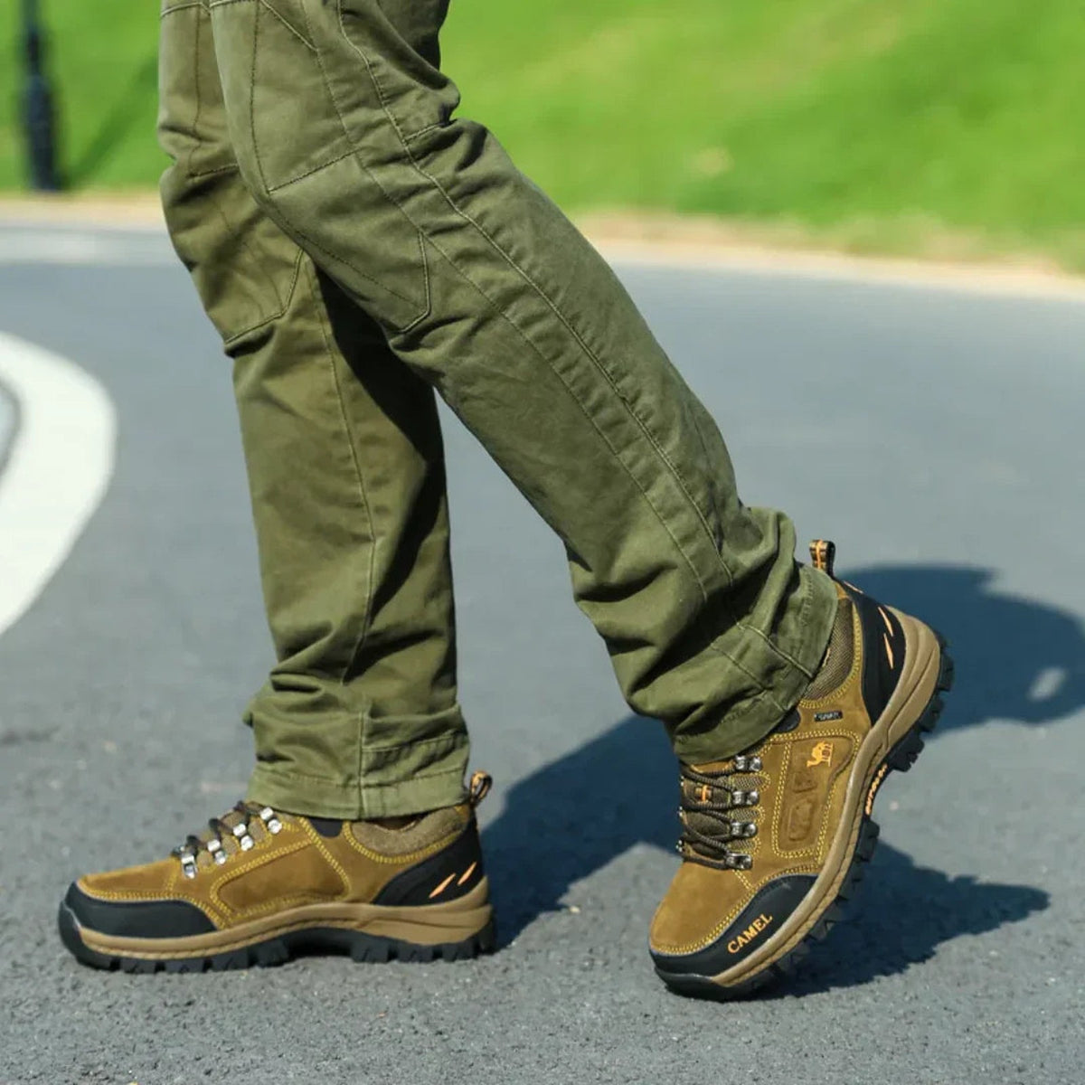 wandelschoen – van bovenaf gezien