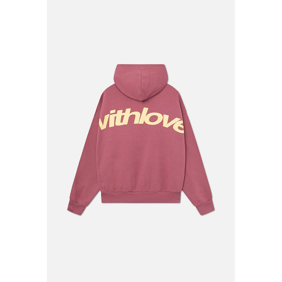 hoodie in blauw – zijaanzicht