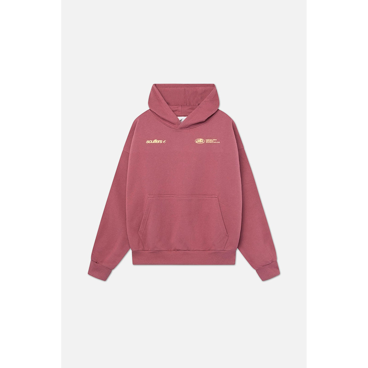 hoodie in marineblauw – van bovenaf gezien