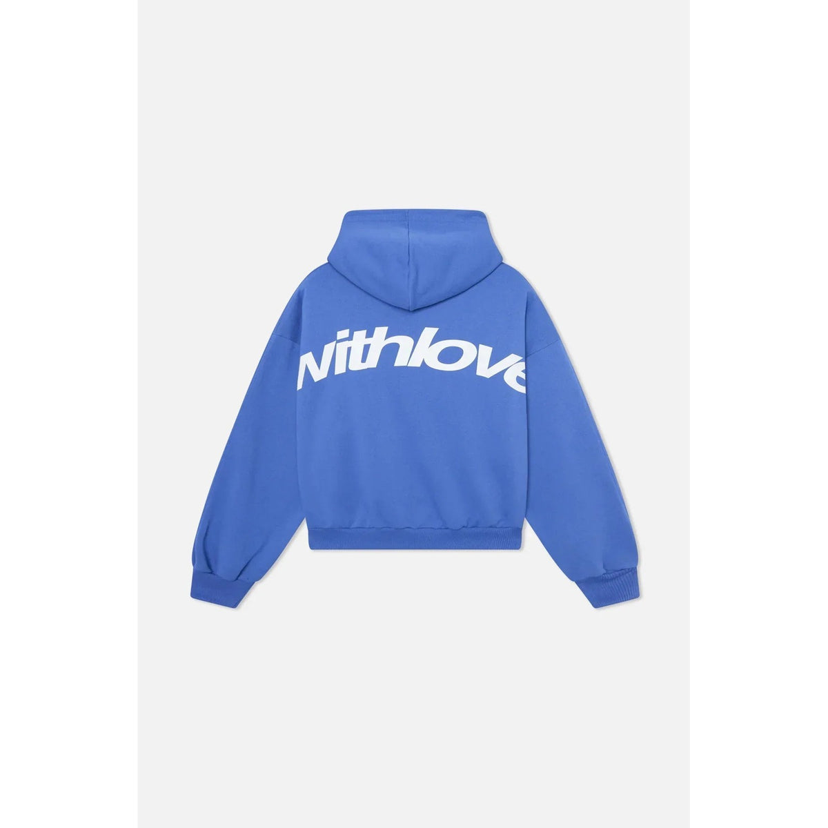 hoodie in zwart / wit – in gebruik