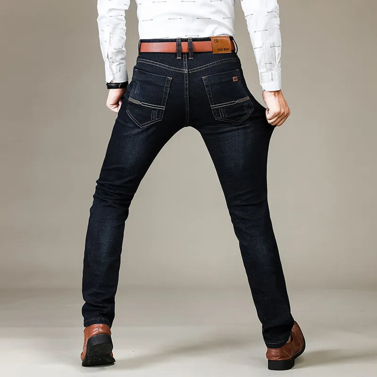 jeans – detailfoto van de afwerking