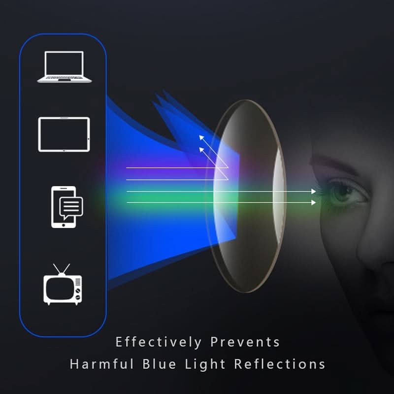 Toranlund product van lichtgewicht, duurzaam frame with standard reading lenses – van bovenaf gezien