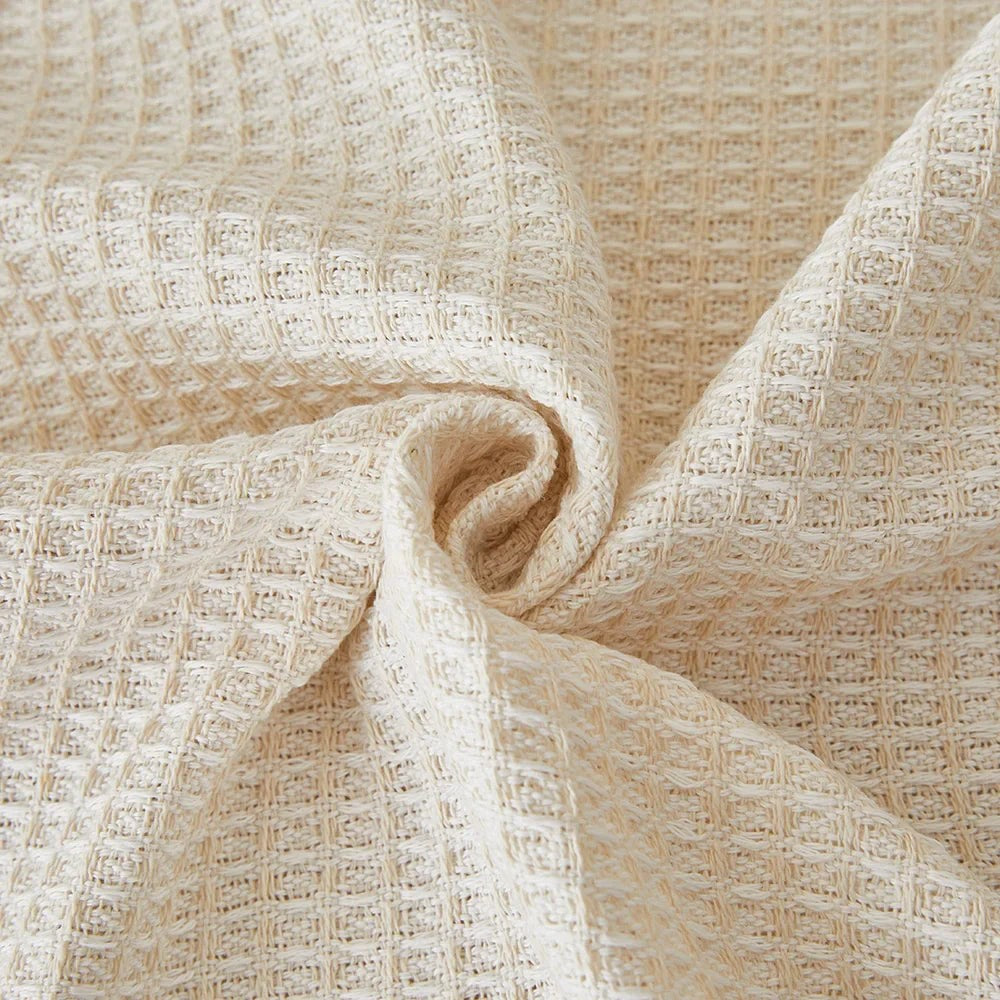 Torvik bankhoes van polyester en katoenmix – close-up van het materiaal