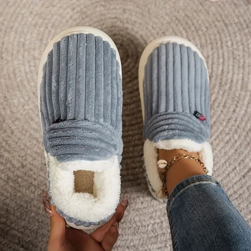 Veldal pantoffel van microvezel outer fabric, plush lining – vooraanzicht