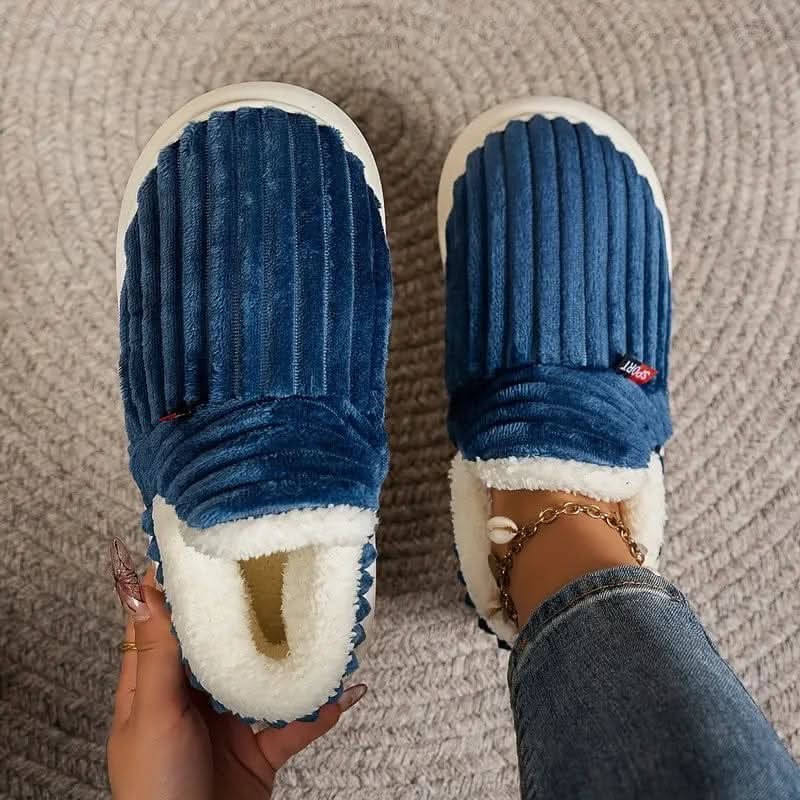 Veldal pantoffel van microvezel outer fabric, plush lining – van bovenaf gezien (20)