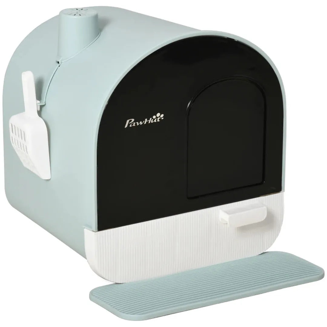 Kattenbak met filter – inclusief 1 vervangfilter en vloermat – 43 x 44 x 47 cm