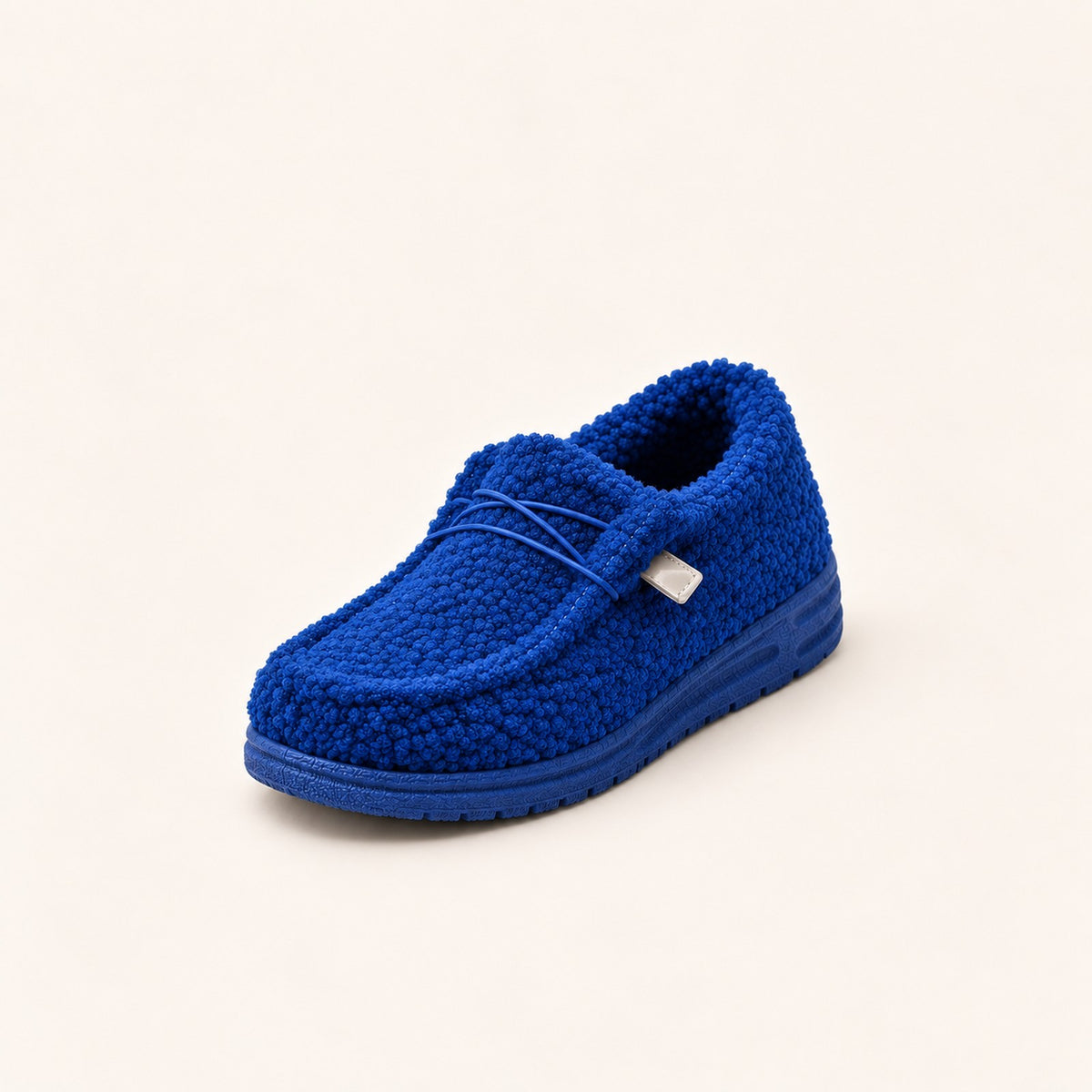 slippers in zwart – van bovenaf gezien