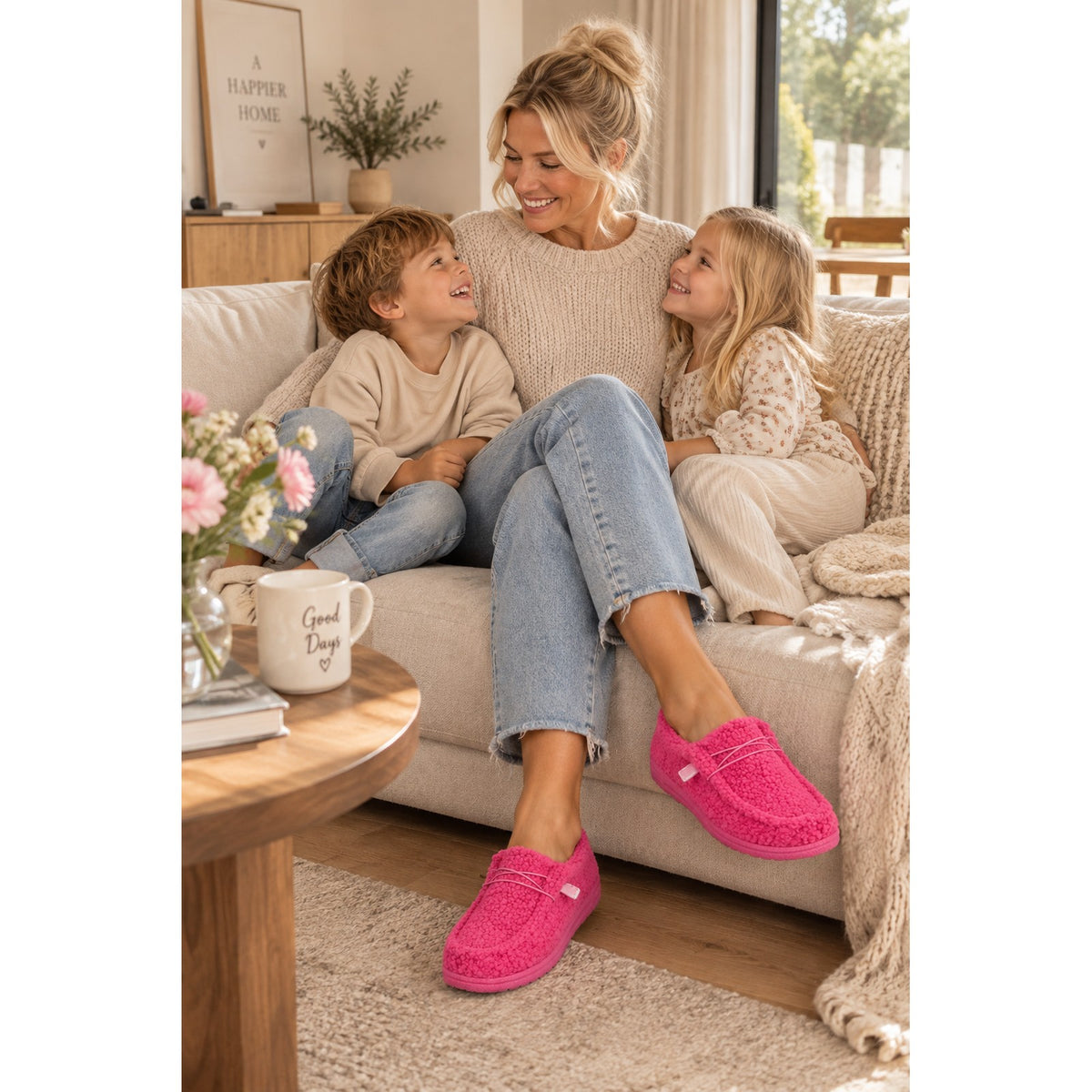 slippers – met de meegeleverde onderdelen