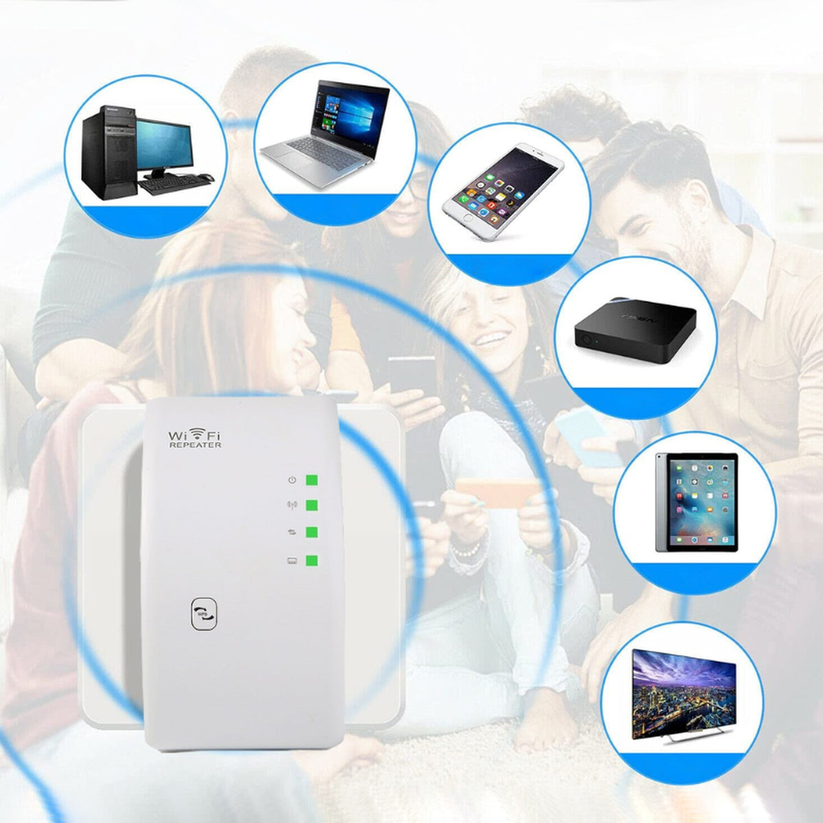 wifi-versterker – detailfoto van de afwerking