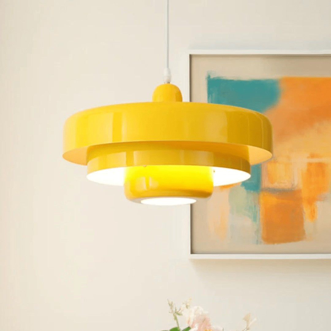 Yravik hanglamp van metaal with matte finish – detailfoto van de afwerking