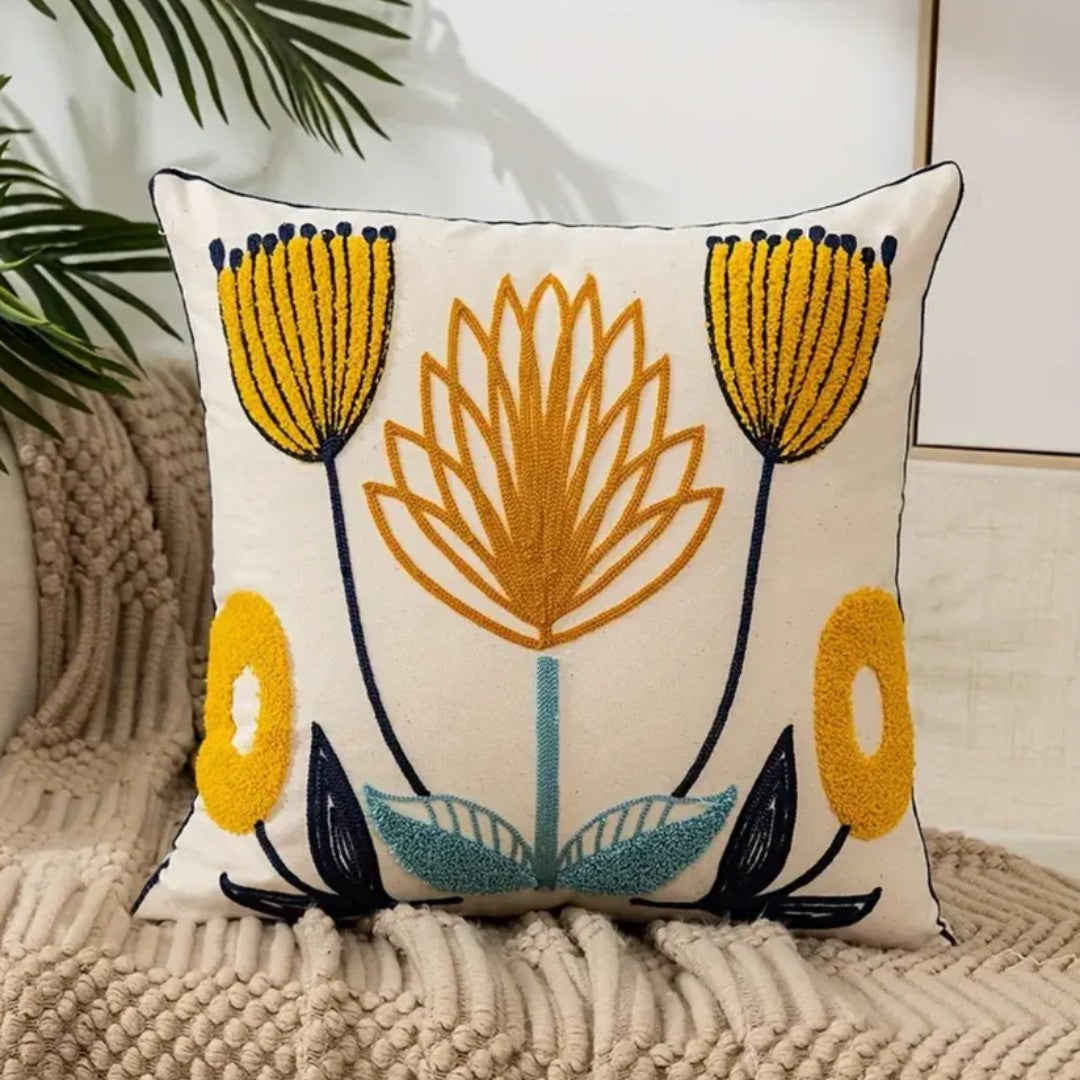 Zaldra sierkussen van katoen, polyester – in een woonkamer